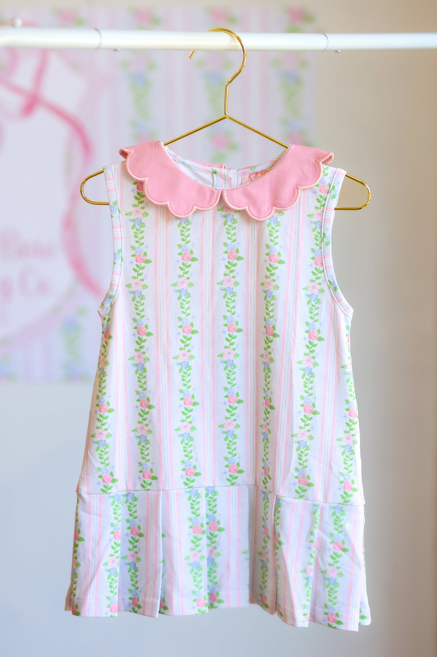 SCALLOPED COLLAR TENNIS DRESS