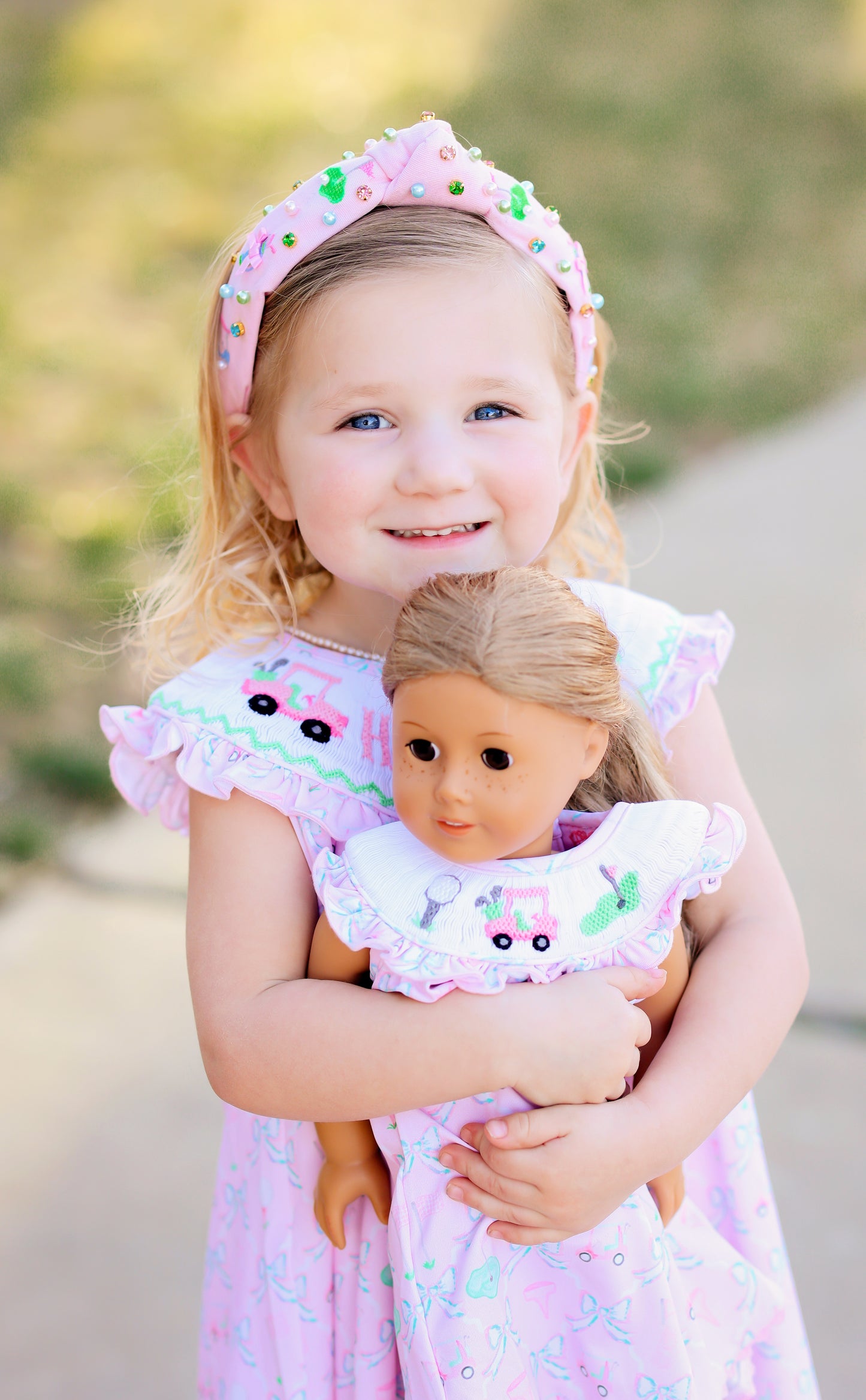 PRE-ORDER CUSTOM HAND SMOCKED GOLF DRESS