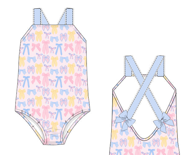 BOW SWIMSUIT (please size up)
