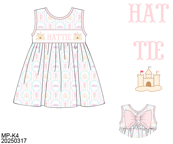PRE-ORDER BEACHSIDE BLISS NAME SMOCK DRESS