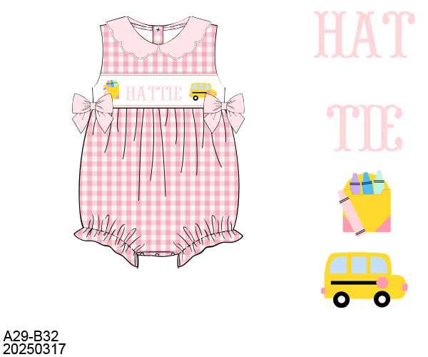 PRE-ORDER BACK TO SCHOOL NAME SMOCK BUBBLE