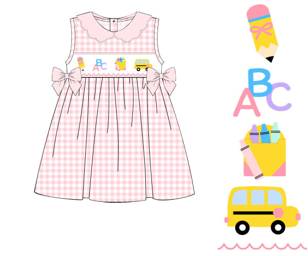 PRE-ORDER BACK TO SCHOOL HAND SMOCKED DRESS
