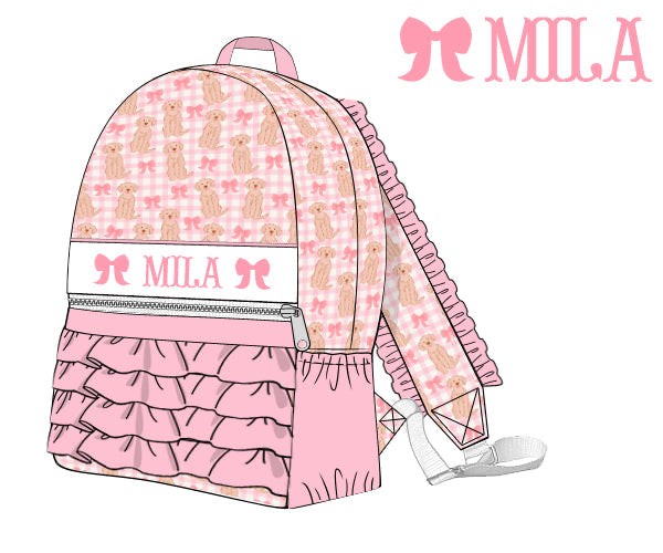 PRE-ORDER BACK TO SCHOOL HANDSMOCKED PUPPY LOVE