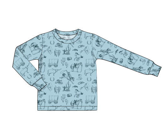 PRE-ORDER FALL BOYS WESTERN LONG SLEEVE SHIRT