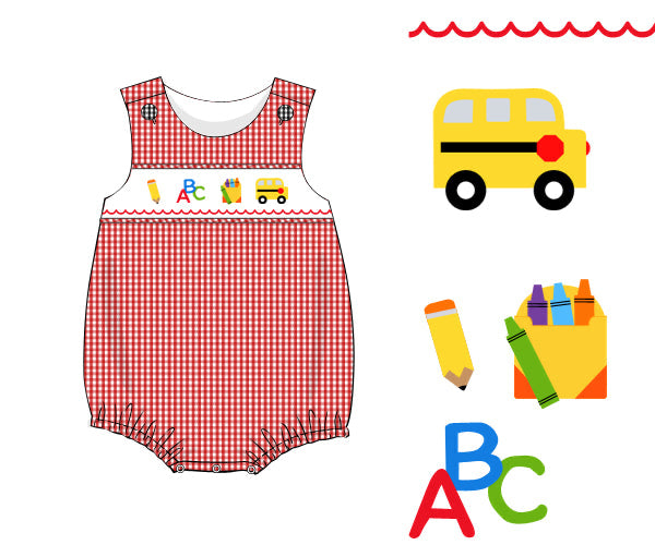PRE-ORDER BOYS BACK TO SCHOOL SMOCK BUBBLE