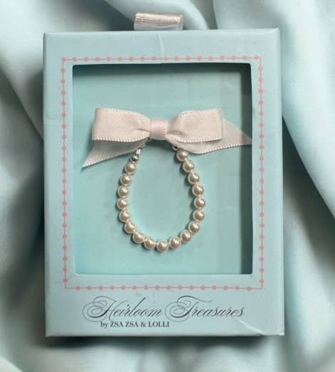 Classic Pearls (WHITE) Bracelet, Children's Jewelry