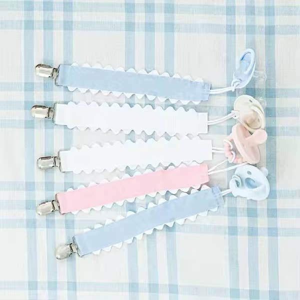 Pacifier Clip, Monogram-able Assorted Colors (SHIPS MID MARCH)
