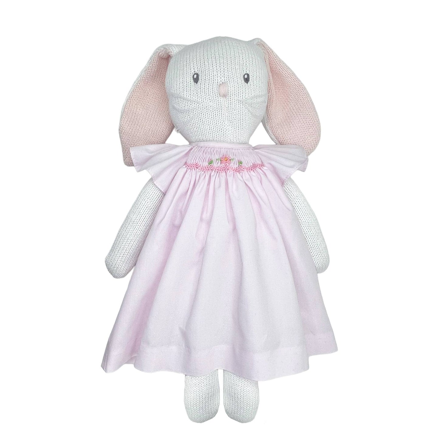 Knit Bunny Doll with Dress: 14"