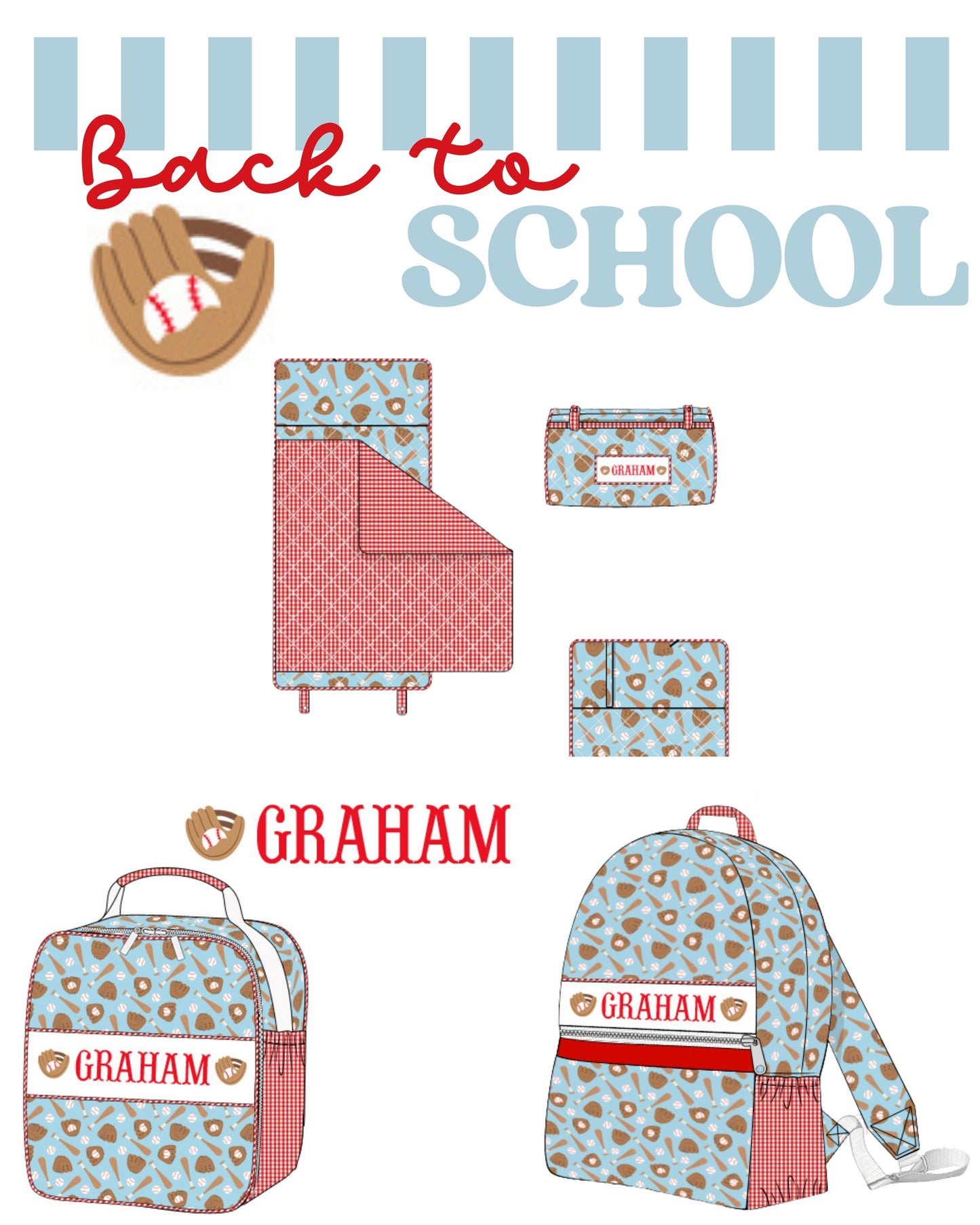 PRE-ORDER BACK TO SCHOOL HANDSMOCKED BASEBALL