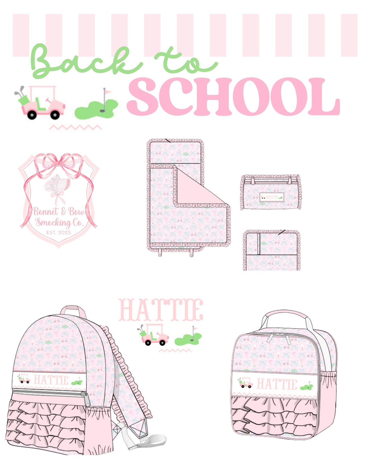 PRE-ORDER BACK TO SCHOOL HANDSMOCKED BIRDIES & BOOKS