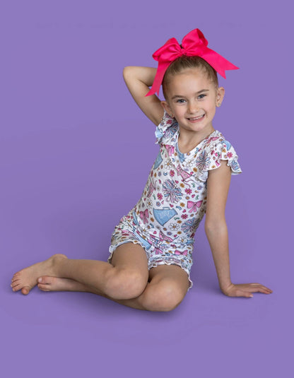 POM POWER DREAM RUFFLE SHORT SET