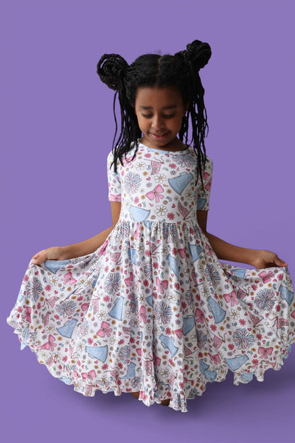 POM POWER DREAM RUFFLE DRESS