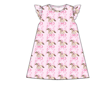 OFF TO THE RACES KNIT DRESS