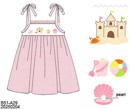 BEACH SMOCKED DRESS