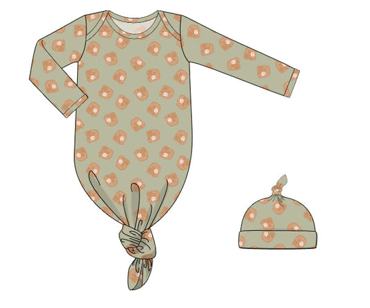 PRE-ORDER FALL BASEBALL BOYS KNOTTED GOWN