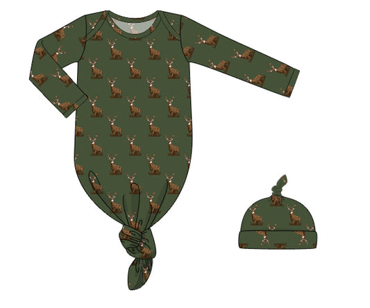 PRE-ORDER FALL DEER BOYS KNOTTED GOWN