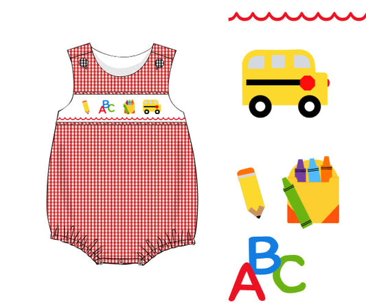 PRE-ORDER BOYS BACK TO SCHOOL SMOCK BUBBLE