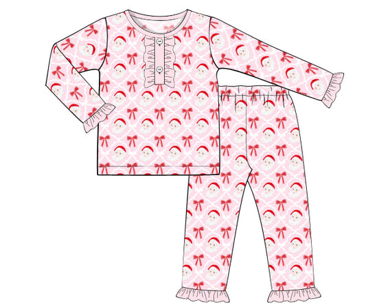 HOLLY JOLLY RUFFLE PJS PRE-ORDER
