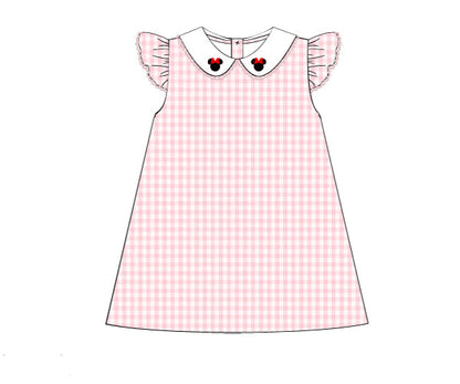 PRE-ORDER MOUSE EMBROIDERED DRESS