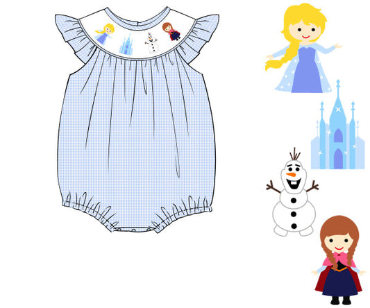 ICE PRINCESS SMOCKED BUBBLE