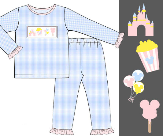 MAIN STREET SNACKS SMOCKED PJS