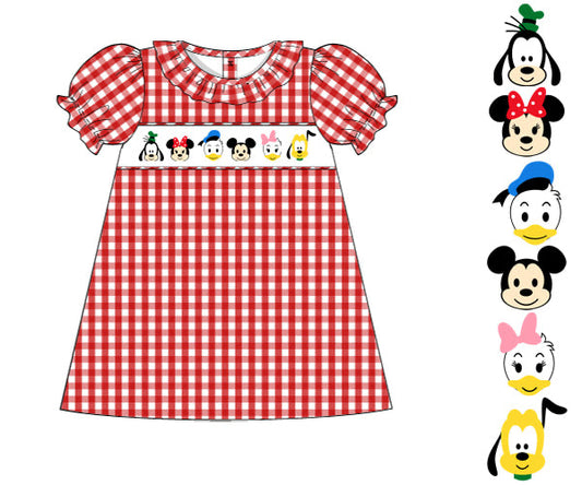 MAIN STREET FRIENDS SMOCKED DRESS