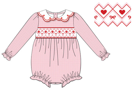 VALENTINES SMOCKED BUBBLE PRE-ORDER
