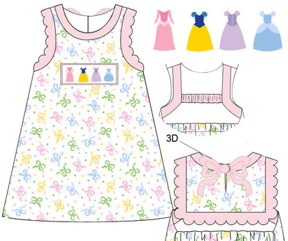 MAIN STREET PRINCESS HAND SMOCKED DRESS