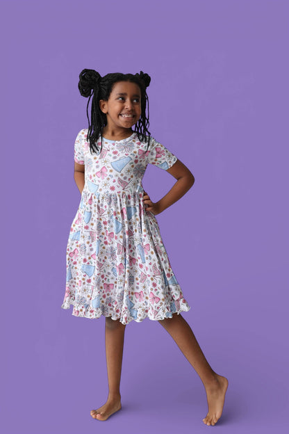 POM POWER DREAM RUFFLE DRESS