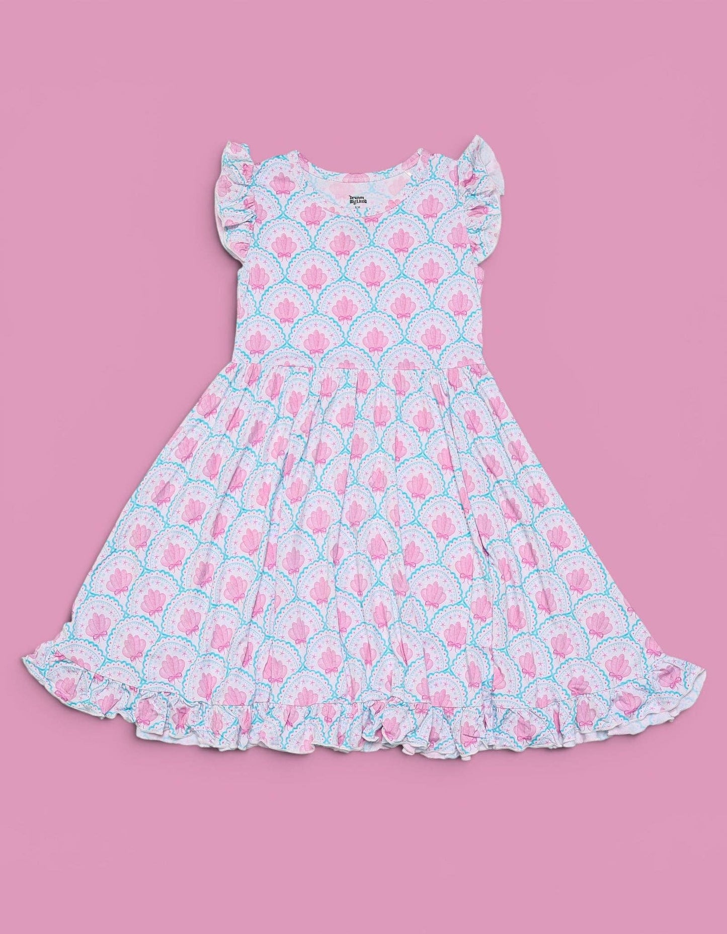 COQUETTE COAST CAP SLEEVE DREAM RUFFLE DRESS