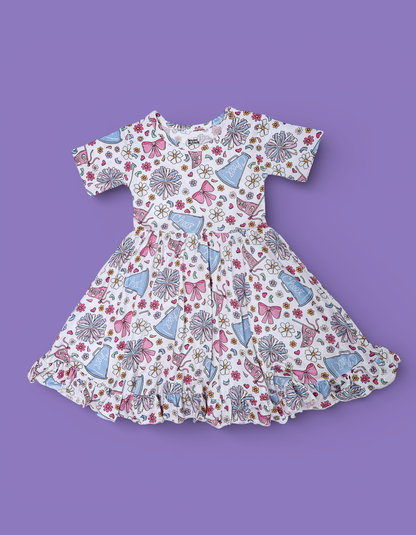 POM POWER DREAM RUFFLE DRESS