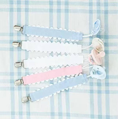 Pacifier Clip, Monogram-able Assorted Colors (SHIPS MID MARCH)