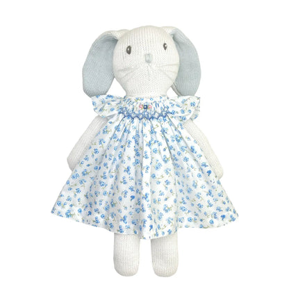 Knit Bunny Doll with Dress: 14"