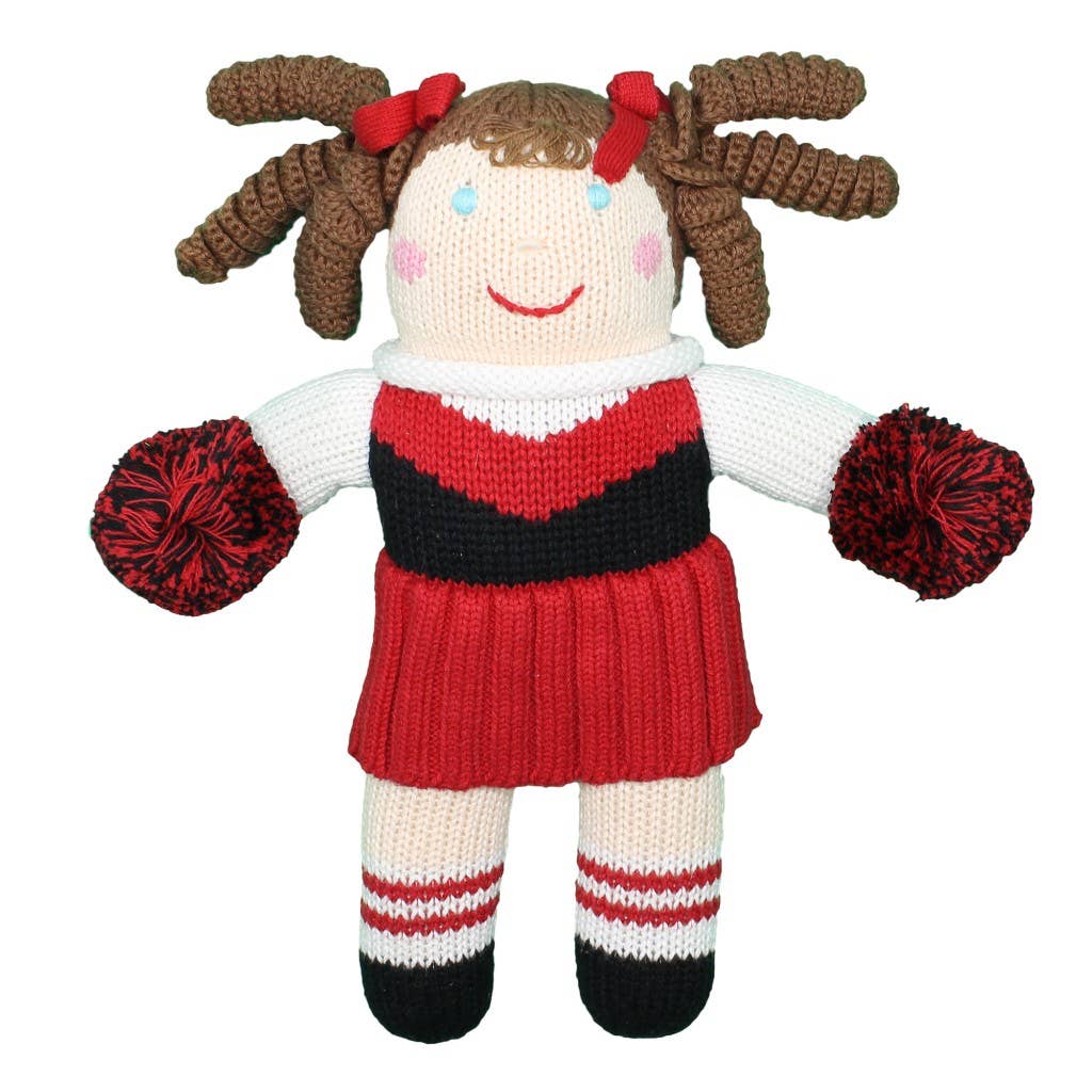Cheerleader Knit Dolls Red and Black