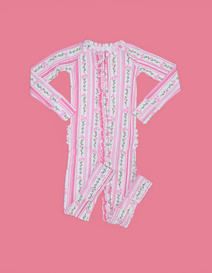 FOREVER FLORAL DREAM RUFFLE ROMPER