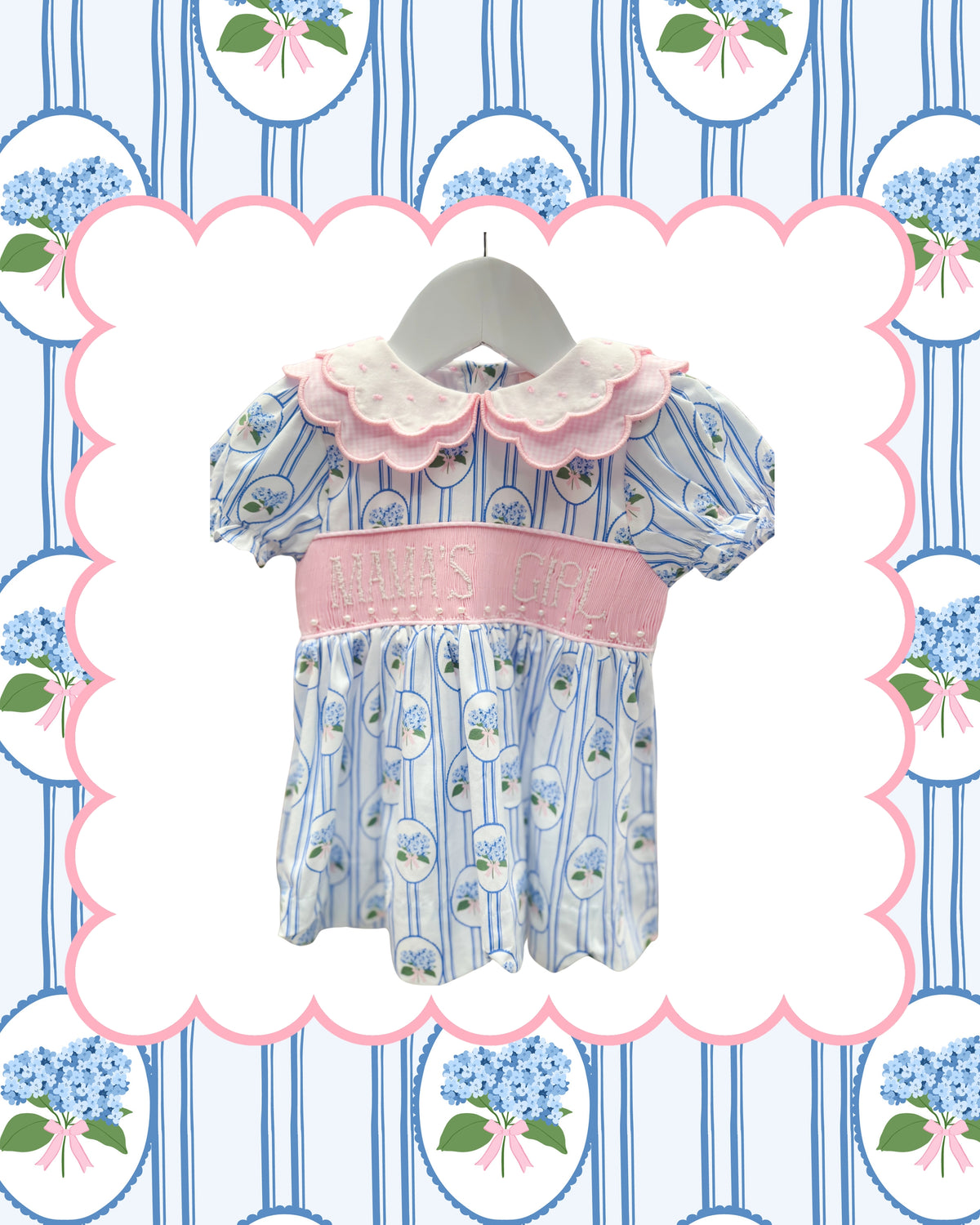 MAMA'S GIRL SMOCKED DRESS