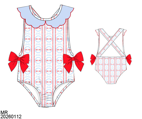 PRE-ORDER FOURTH OF JULY SWIM (SIZE UP)