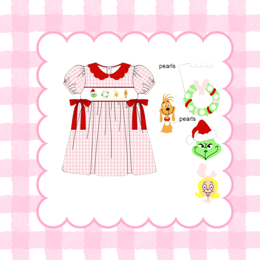 WHOVILLE HAND SMOCKED DRESS