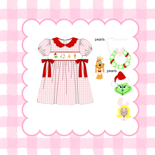WHOVILLE HAND SMOCKED DRESS