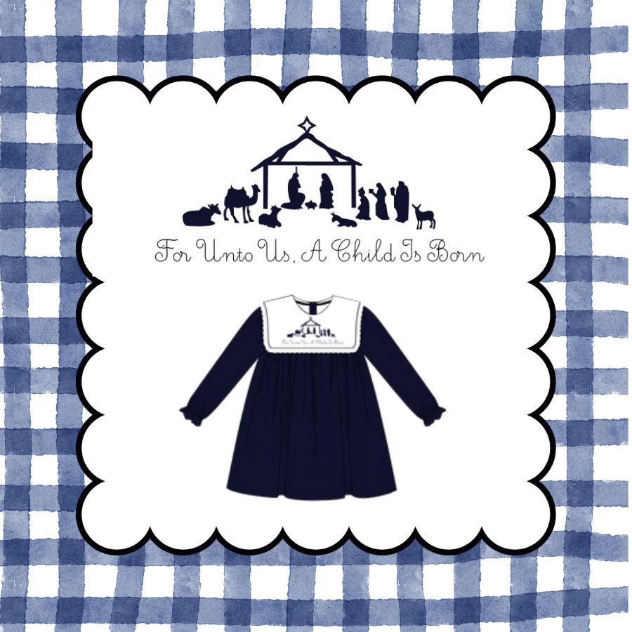 A CHILD IS BORN VELVET DRESS