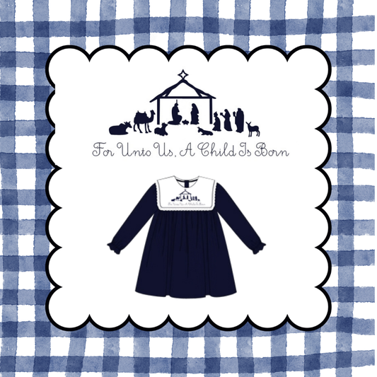 A CHILD IS BORN VELVET DRESS