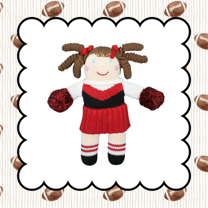 Cheerleader Knit Dolls Red and Black