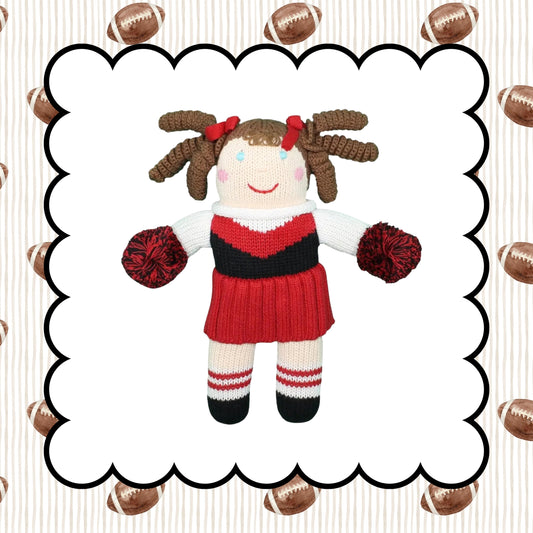 Cheerleader Knit Dolls Red and Black