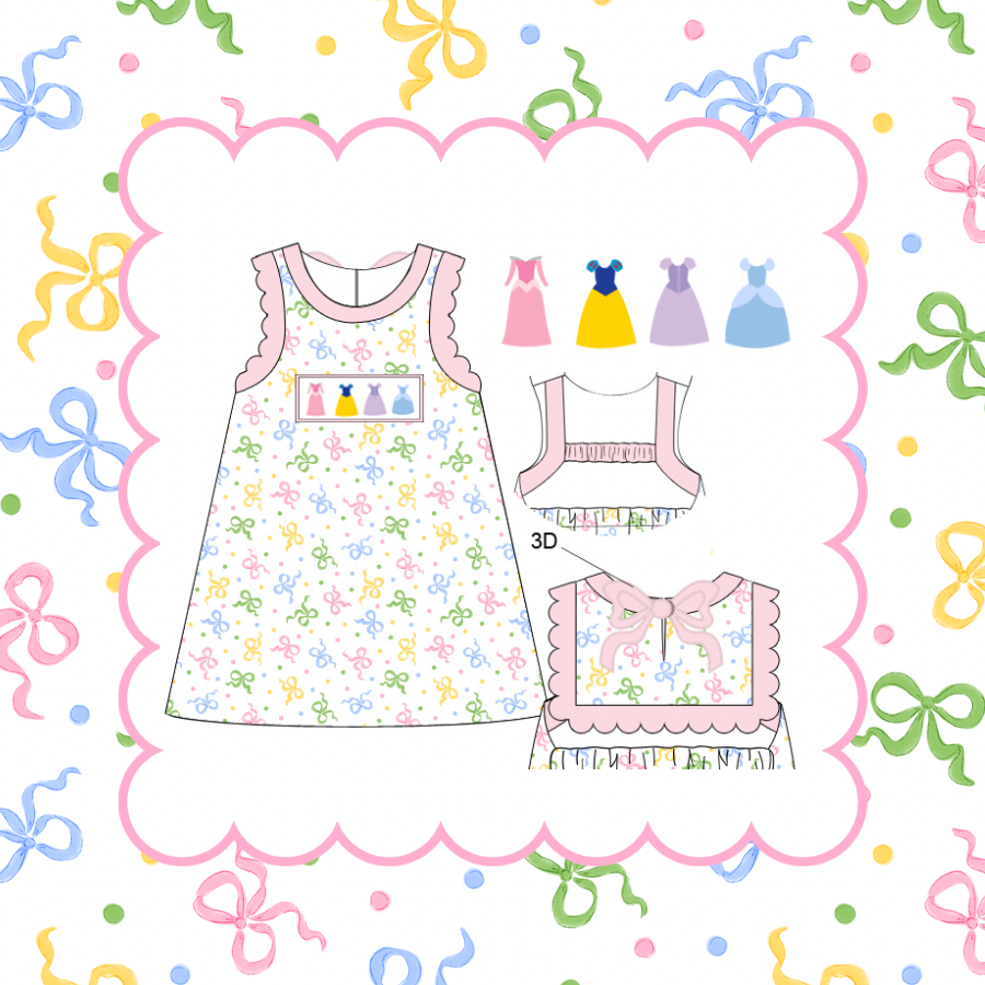 MAIN STREET PRINCESS HAND SMOCKED DRESS
