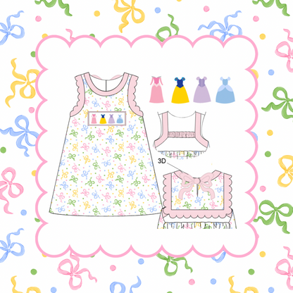 MAIN STREET PRINCESS HAND SMOCKED DRESS