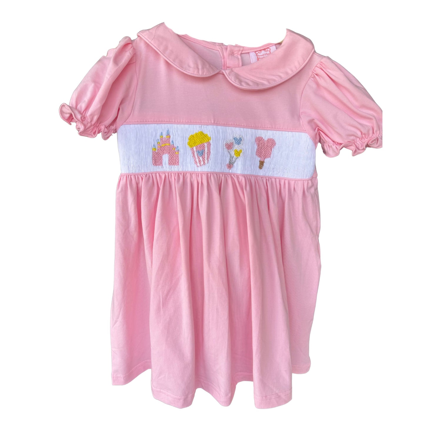 PRE-ORDER MAIN STREET SNACKS HAND SMOCKED DRESS