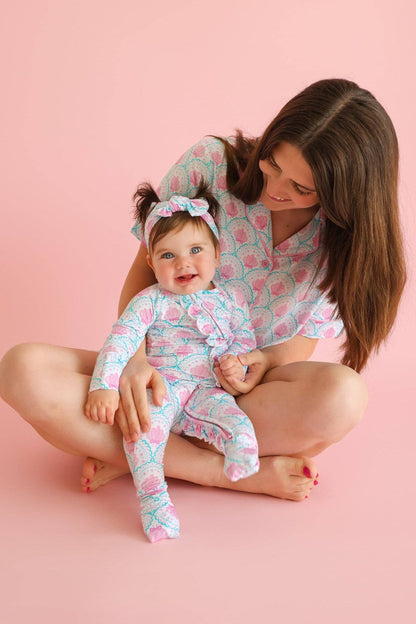 COQUETTE COAST DREAM RUFFLE ROMPER