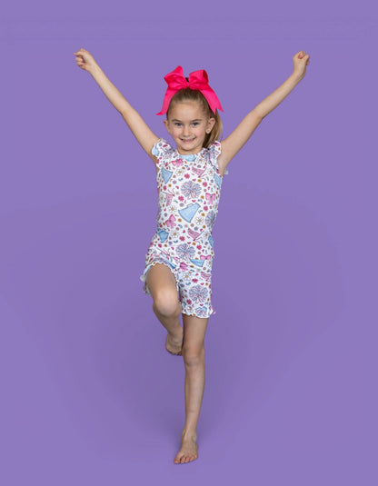 POM POWER DREAM RUFFLE SHORT SET