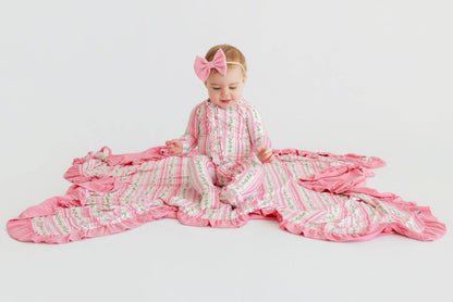 FOREVER FLORAL DREAM RUFFLE BLANKET
