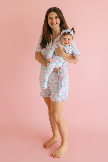 COQUETTE COAST DREAM RUFFLE ROMPER